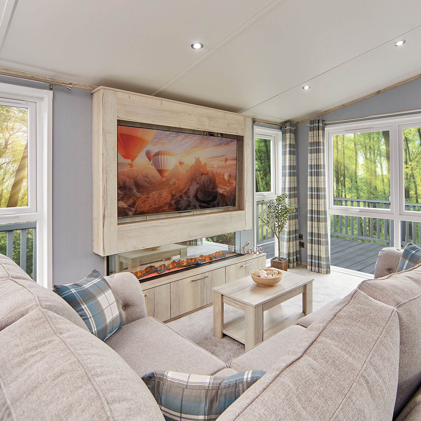 TCS Ravensdale Twin Lodge interior.